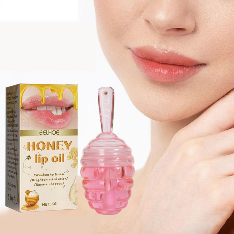Lovely Honey Pot Lip Oil Fresh Fruit Lip Balm Long Lasting Moisturizing  Clear Lip Oil Liquid Lipstick Lip Gloss 5g